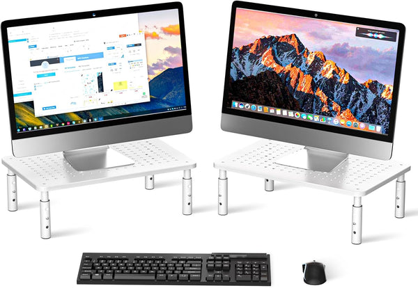 Bracwiser Monitor Stand Riser,3 Level Height Adjustable Desktop monitor stand for Computer,