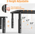 2 Pack 3 ELIVED Monitor Stand Riser - Height Adjustable Monitor Stand for Laptop, Computer, PC, Printer, Mesh Metal
