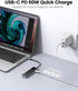 USB C Hub, ORICO 5 in 1 MacBook Docking Station Multiport Adapter with PD 60W, HDMI 4K@30Hz, Compatible with Dell/HP