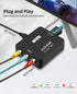 RCA to HDMI Converter, 1080P Mini RCA Composite to HDMI Video Audio Adapter, Supports PAL/NTSC