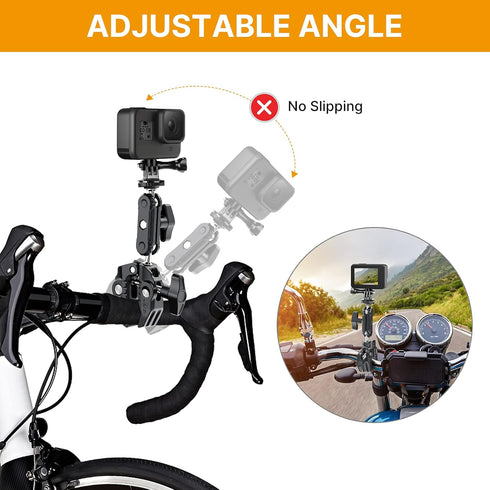 R094 Super Clamp Multi-Functional Camera C Clamp Mount, 1/4" Ball Head Monitor Mount for Video Shooting