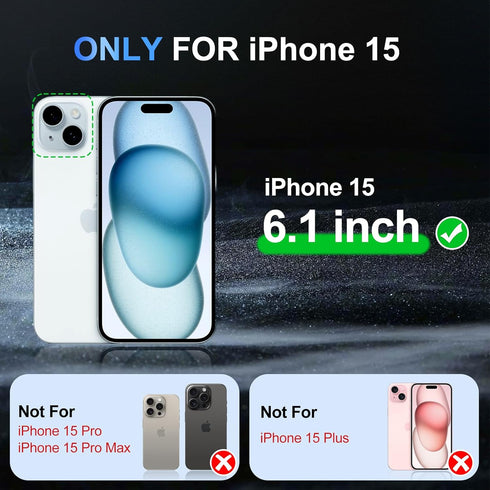 Beasyjoy 15 15 6.1", for iPhone Case Waterproof, Metal Heavy Duty Full Body Protective Case with Built-in Screen