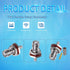 TNC Female Waterproof Connector, 10 pcs TUOLNK Crimp Plug for RG58 RG142 Coaxial Cable Solder Connector