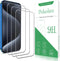 Pokolan (3-Pack) Tempered Glass Screen Protector for iPhone 15 Pro, 9H Hardness, Bubble Free, Easy to Install, Case
