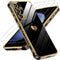 LeYi Galaxy S23 FE Case: Luxury Soft TPU, Tempered Glass Protector & Full Camera Lens Protection, Black, for Women.