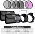 NEEWER 40.5mm ND Filter Pack and Lens Accessories, ND2 ND4 ND8 UV FLD CPL Filter Kit
