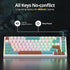 iTastatur 82 75 Bluetooth/2.4Ghz/USB Pads,4000mAh Keys Wireless Gaming Keyboard Percent,Triple Mode Pre-lubed Hot