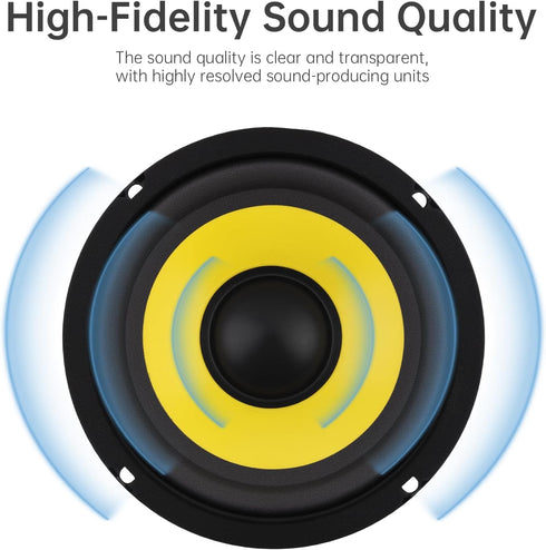 DriSentri 5 Inch Bass Loudspeaker Woofer Speaker, Car Speakers Wide Frequency Response Car Audio Stereo Speaker for Car