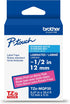 Brother Genuine P-Touch TZe White Print on Berry Pink Label Tape (TZeMQP35),