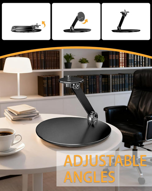 MAWADA 1/4" 360 Foldable Stand For Projector - Foldable Table Projector Mount with Thread, Height Adjustable, Rotation