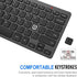 Arteck 2.4G Wireless Keyboard, Ultra Slim Compact Keyboard with Media Hotkeys for Computer Desktop PC Laptop