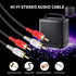 RCA Cable 6ft, 2RCA M/M Stereo Audio Cable, 24K Gold Plated for Home Theater, HDTV, Amplifiers