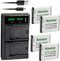 Kastar 4-Pack Battery and LTD2 USB Charger Replacement for Samsung EA-BP88A EABP88A, BP-88A BP88A Battery, Samsung