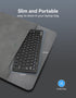 TECKNET 2.4G Wireless Keyboard, Small Wireless Keyboard with Media Hotkeys, Ultra Slim Compact Wireless Keyboard, 12-Month Battery Life, Compatible with PC, Desktop, Laptop, Smart TV - Black