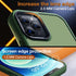 iPhone 12 Pro Max Case, Shockproof Military Grade Protection, Slim Translucent Hard Back, Frosted Green, 6.7''