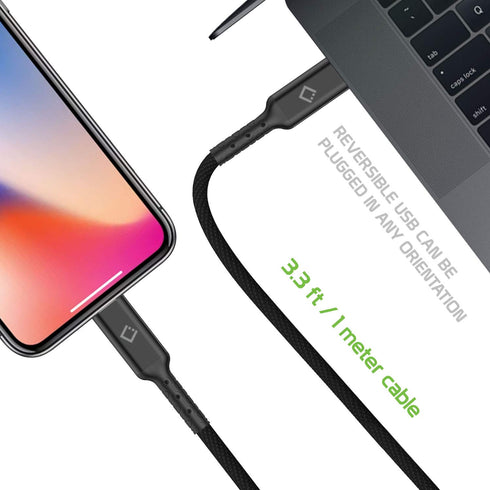 Cellet iPhone Charger Cable, Lightning Charging Cord for iPhone 15, 14 Pro Max, 13, 12, 11, SE, iPad Pro, Air