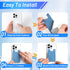 SHANSHUI Phone Card Holder Stick On, Cell Phone Silicone Sticky Wallet Sleeve Pocket Business ID Credit Card Compatible