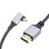 RIIEYOCA 4K Micro HDTV to HDTV Adapter Cable,90 Degree Left Angle Micro