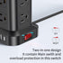 Extension Cord with Multiple Outlets, Surge Protector Power Strip Tower, 12 AC 4 USB, 6.5FT Overload Protection