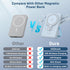 Wireless Portable Charger 10000mAh, Magnetic Power Bank with Built-in Cables, 22.5W PD Fast Charging for iPhone
