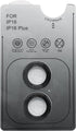 16 16 9H TENOC Camera Lens Protector for iPhone & iPhone Plus, Tempered Glass Camera Screen Cover, Black Metal