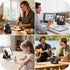 TARKARI 5 1 360 Wireless Induction Speaker, in Bluetooth Speaker, Rotation Cell Phone Stand and Colorful Ambient Light