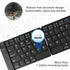 Foldable Bluetooth Keyboard, Portable Wireless Keyboard with Rechargeable Full Size Ultra Slim Folding for iOS Android