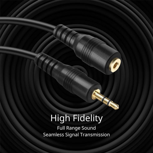 TNP 2.5mm Extension Cable (3 Feet) - Male to Female Adapter for Headset, Headphone, Microphone, Stereo Audio.