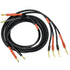 CESS-277-6f Spring Clips Braided-Type Pin Banana Plug to Standard-Type 4mm Banana Plug Speaker Cable, 12 Gauge, 680