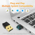 Bluetooth 5.3 USB Adapter for Desktop PC, Plug & Play Mini Dongle Receiver & Transmitter, Compatible with Laptop,