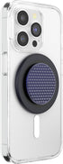 PopSockets Phone Grip Compatible with MagSafe, Phone Holder - Alum Triangle Knurled French Navy, Wireless Charging