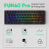 MONSGEEK FUN60 16k 60% Pro Rapid Trigger Gaming Keyboard Scan Rate SP Magnetic Switch HE Keyboard Wired Black