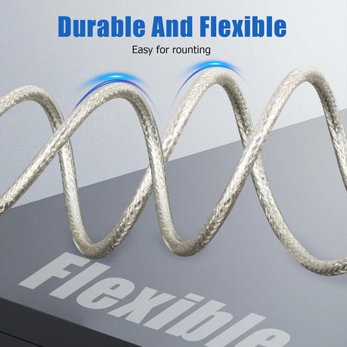 18ft, RG8X PL-259 PL259 Ullnosoo CB Coax Cable CB Radio Antenna Cable Coaxial Cable with Male to FME Female/ Male