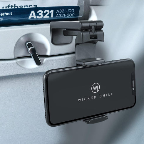 2X Airplane in Flight Phone Holder, Universal Foldable Pocket Size Smartphone Mount, 360° Rotation for Travel