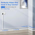 Cord Hider Wall for One Cord - 136in Cable Cover for Wires on Wall, Easy Install Cable Management