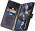SUANPOT Samsung Galaxy S22 Ultra Wallet Case with RFID Blocking, Flip Folio Book Shockproof Cover for Women Men, Black