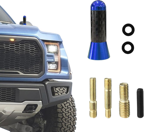 HAOBO Car Short Antenna, Carbon Fiber Car Audio & Video Antennas for AM/FM
