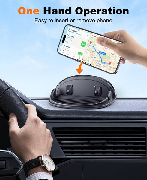 Beeasy Car Phone Holder, Dashboard Anti-Slip Silicone Pad Phone Mount, Hands Free Stand for iPhone, Samsung, Android