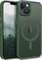 BENTOBEN iPhone 14 Plus Case, Dark Green Slim Shockproof Magnetic Cover, Compatible with MagSafe, 6.7" Protective Case.