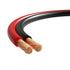 Cables Direct Online 25FT 14AWG Speaker Cable, 2 Conductors (14/2) CL3 Rated CCA (Copper Clad Aluminum) Black and Red