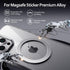 Magnetic Ring Sticker for Magsafe Phone Magnet 2 Pack, Upgrade Bulit-in Magnet for Wireless Charging, Phone Case, Car Holder, Compatible Universal Conversion MagSafe Adapter Kit (Silver)