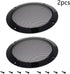 Heyiarbeit 2Pcs 6.5" Speaker Grill Cover, Round Metal Mesh Speaker Grills Guard Protector, Decorative Circle Black