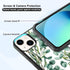 Summer Eucalyptus Case for iPhone 13/14 Case 6.1 Inch, Silicone Ultra Shockproof Funny Protection Cute Plant Phone Case for Girls Women Baby Cover, Green