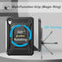 Fintie Case for iPad Mini 6 2021, Black 360 Degree Rotating Grip Shockproof Rugged Cover with Built-in Screen Protector
