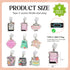 Tostmrks Set 9 E-Reader Charms - Pcs Custom Acrylic Dust Plugs for Kindle Type C Devices Fun Book Lover Accessories