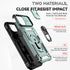 Hitaoyou Compatible with iPhone 15 Plus Case, iPhone 15 Plus Case with Camera Cover & Kickstand, Military Grade