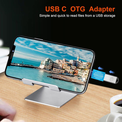 4-Pack USB C to USB Adapter (Gold-Plated), USB C Male to USB 3.0 Female OTG Adapter for iMac, MacBook Pro, iPad Mini