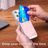 oakxco Phone Wallet Stick On, Secure Phone Card Holder Silicone, Adhesive Pocket Sleeve for Men Women, Compatible with