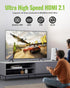 8K 1FT, 2.1 8K@60Hz 4K@120Hz, 48Gbps HDMI Extension Cable HDMI Extender Support High Speed HDMI Male to Female Adapter