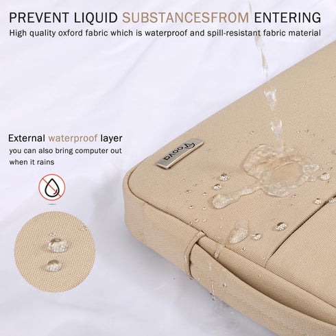 Voova 15.6-16 Inch Laptop Sleeve Carrying Case, Waterproof Computer Bag Cover Compatible with MacBook Pro 16, Dell XPS